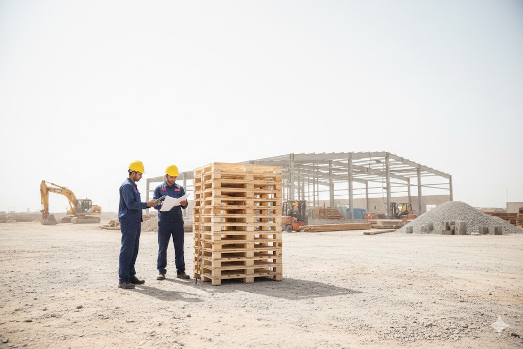 Wooden pallet production